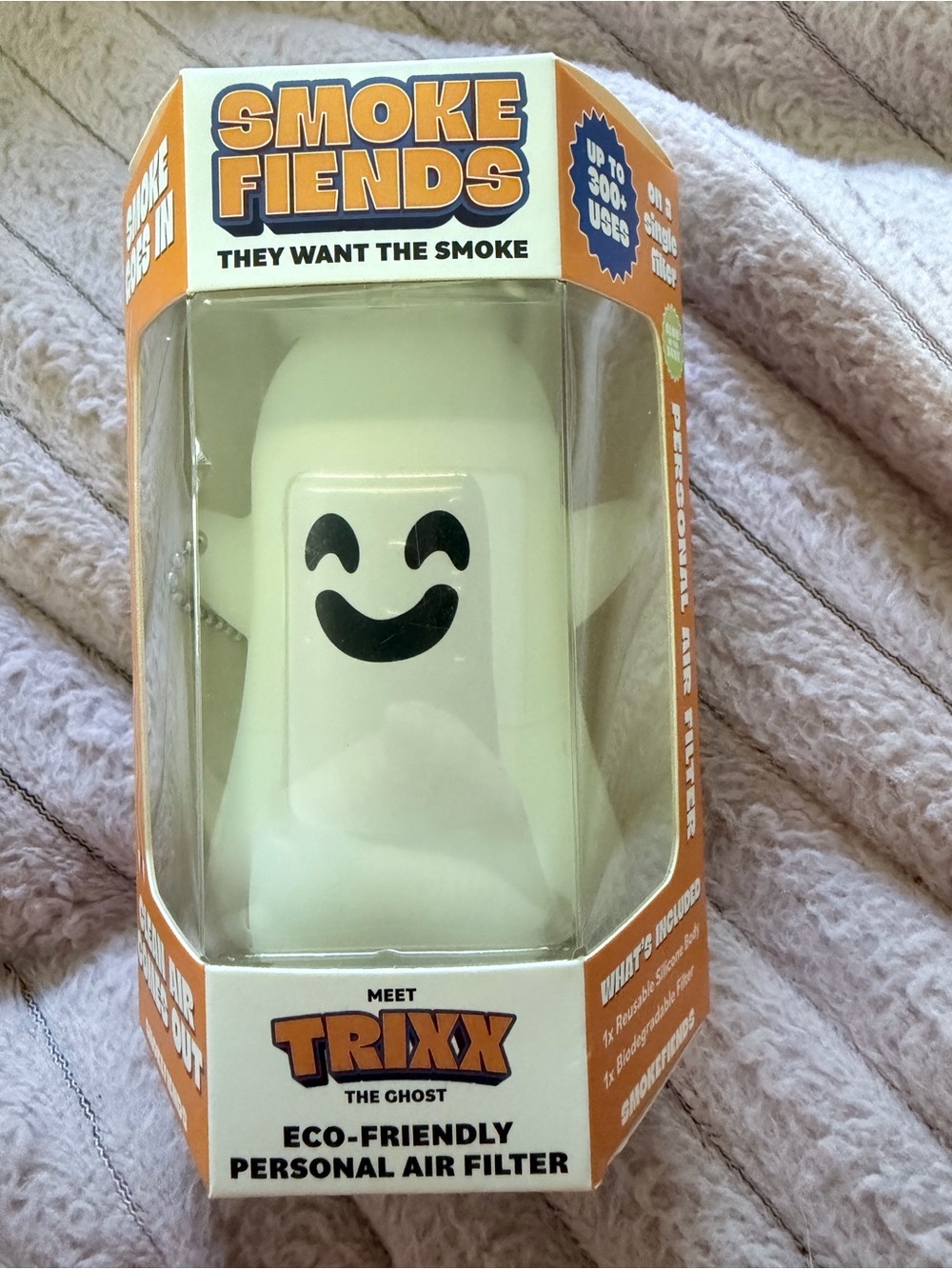 Trixx the Ghost Eco-Friendly Personal Air Filter - White